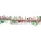 50ft. White, Red & Green Christmas HO HO HO Wrapped Tinsel Garland